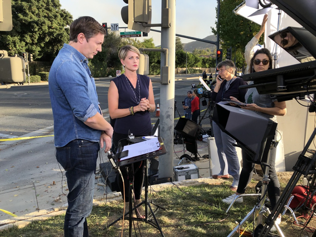 Evening News broadcast following Thousand Oaks shooting, 2018.